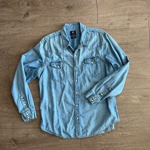 Gap Men’s Western Denim Shirt - XL